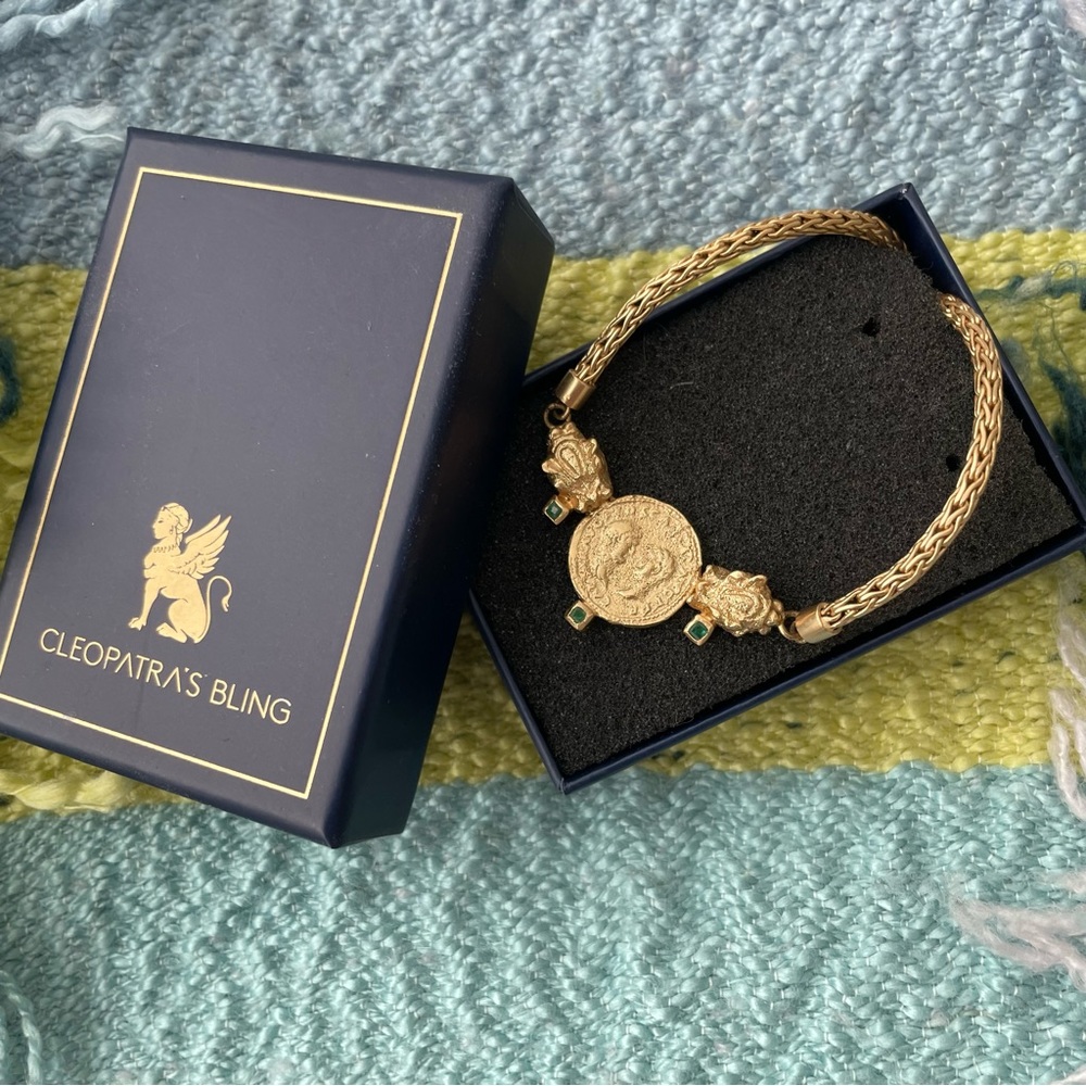 Goddess coin choker 18k Cleopatras Bling BOHO